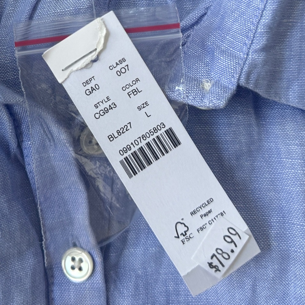 J. Crew New Capitaine shirt in Baird McNutt Irish linen - Picture 2 of 3